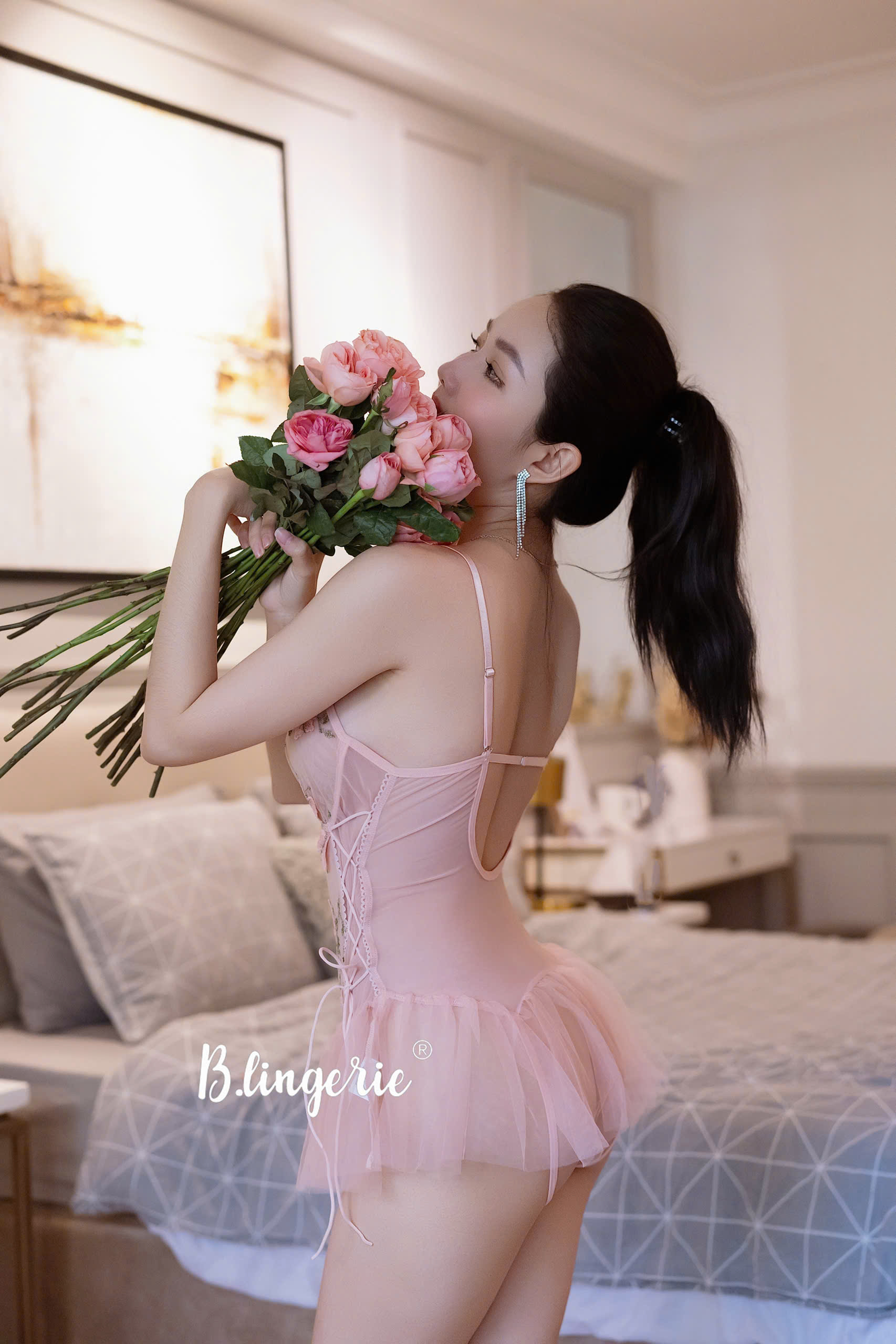 Bộ Bodysuit Ren Thuê Sexy