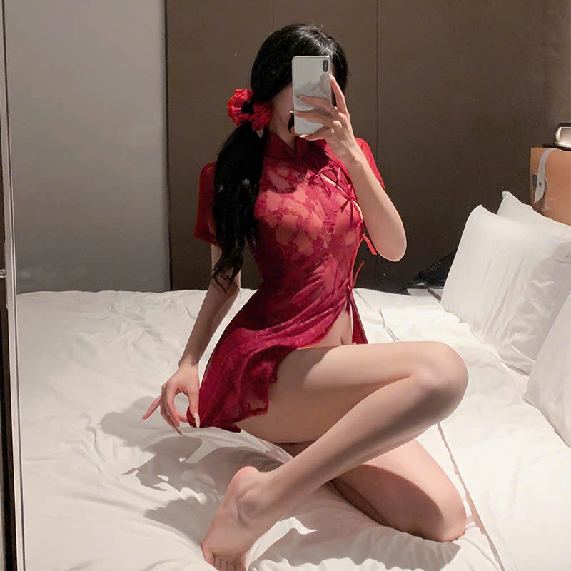 Bộ Đồ Cosplay Sườn Xám Sexy