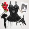 Bộ Corset Ren Quyến Rũ