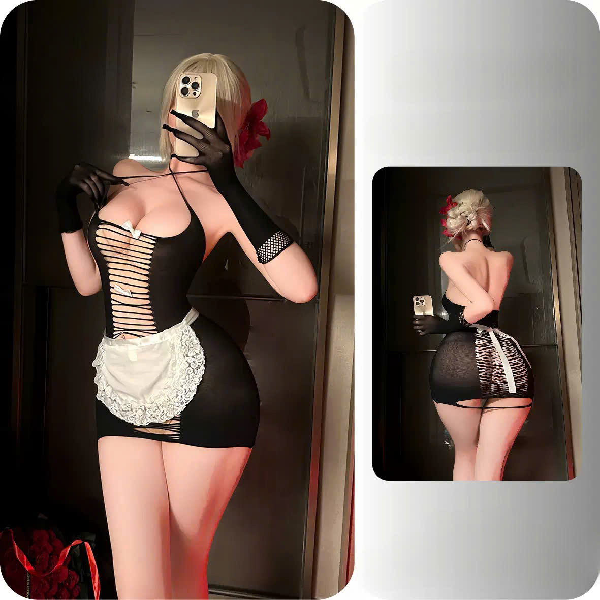 Đồ Ngủ Cosplay Cô Hầu Gái Sexy