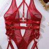 Bộ Bodysuit Thiết Kế V Sexy
